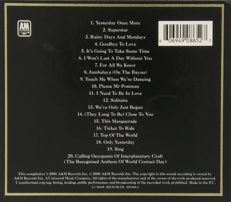 Carpenters Gold Greatest Hits CD