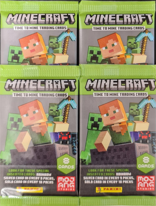 Minecraft Time To Mine Trading Cards x  4 Packs (32 Cards)