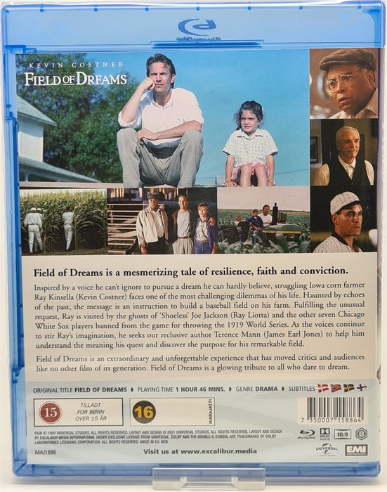 Blu-ray -  Field Of Dreams (Danish Import) English Language
