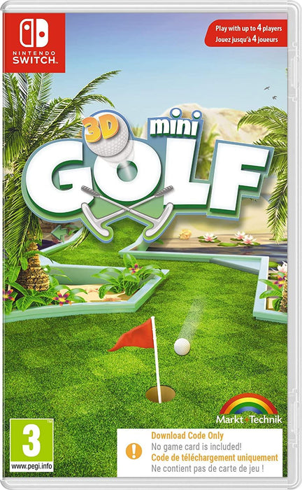 3D Mini Golf - Nintendo Switch - Brand New Sealed - Code In A Box
