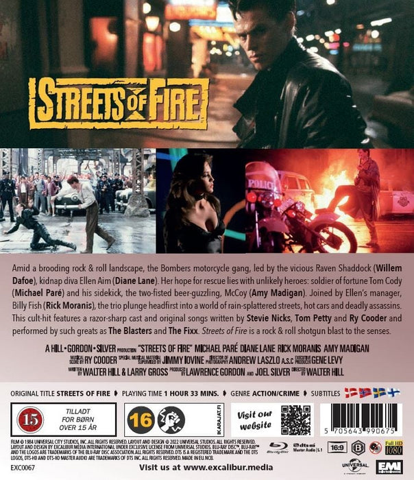 Blu-ray - Streets Of Fire (Danish Import) Plays In English