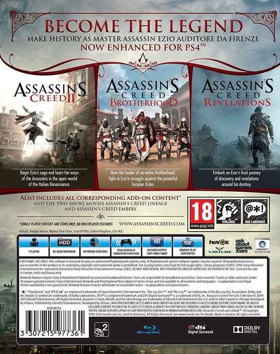 Assassins Creed The Ezio Collection - PS4 PlayStation 4