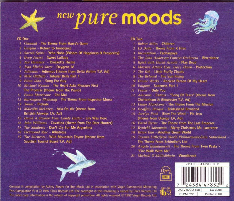 New Pure Moods CD Brand New Sealed 2 Disc Set