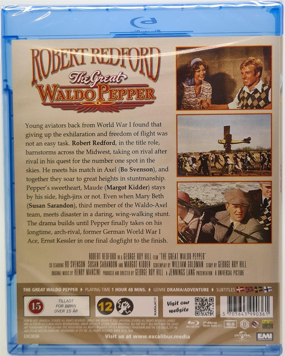Blu-ray - The Great Waldo Pepper (Danish Import) Plays In English