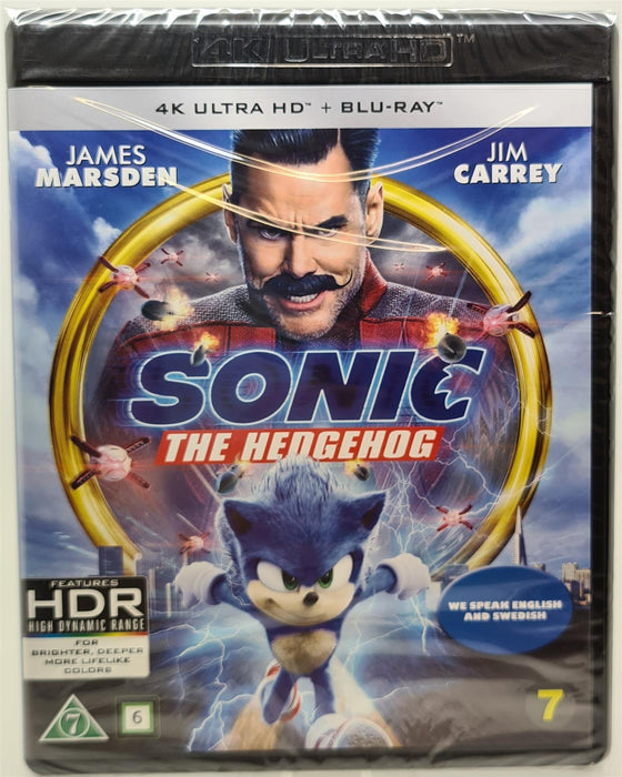 Blu-ray - Sonic the Hedgehog 4K Ultra HD (Nordic Import) English Language