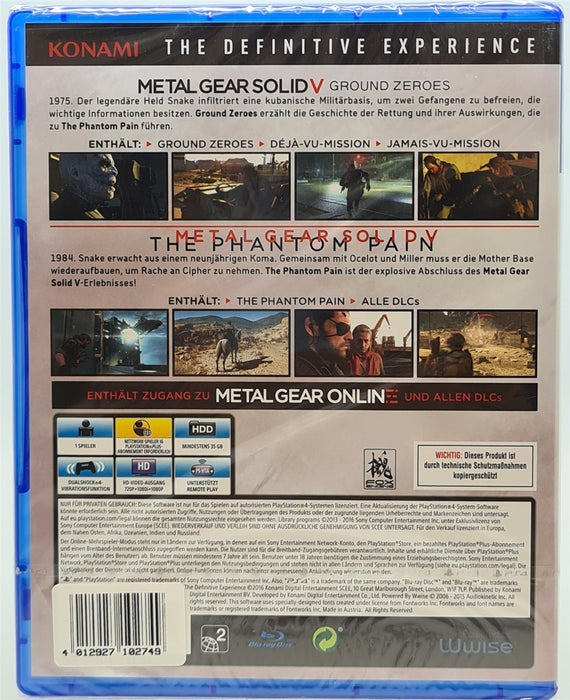 PS4 - Metal Gear Solid V 5 The Definitive Experience PlayStation 4 (EU Import)