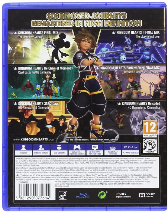 Kingdom Hearts HD 1.5 + 2.5 ReMIX - PS4 PlayStation 4