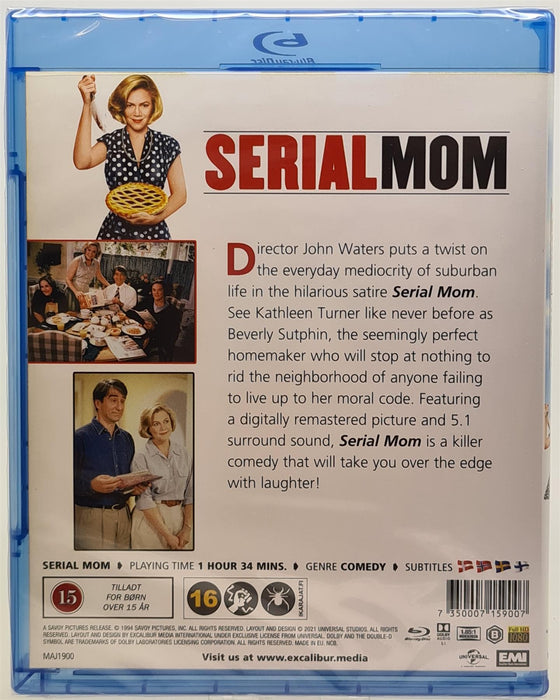 Blu-ray -  Serial Mom (Danish Import) English Language